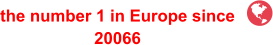 the number 1 in Europe since 20066 
